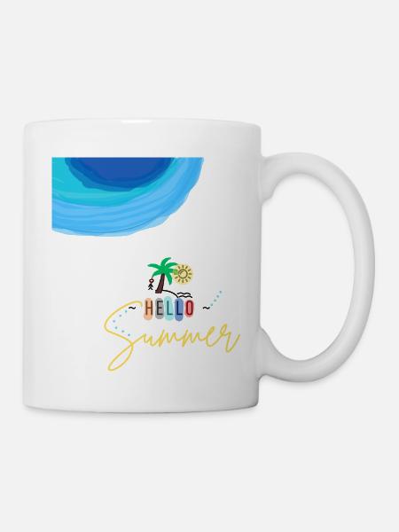 Hello Summer - Tasse - Weiß