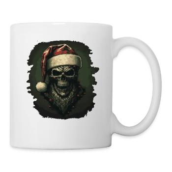Zombie mit Weihnachtsmütze - Tasse - Weiß - Rechts