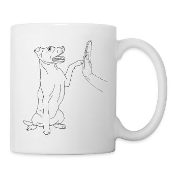 Jack Russell Terrier - Tasse - Weiß - Rechts