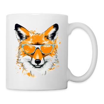Krik der Fuchs - Tasse - Weiß - Rechts