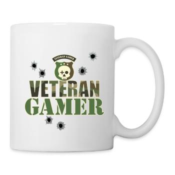 VETERAN GAMER ARMY STYLE - Mug - white - Right