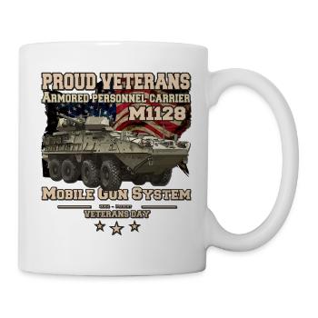 M1128 Mobiles Pistolensystem Vihicle - Tasse - Weiß - Rechts