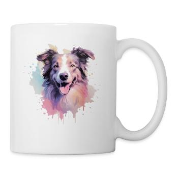 Border Collie - Tasse - Weiß - Rechts