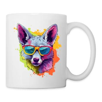 Leo, der Schakal mit der Brille - Tasse - Weiß - Rechts