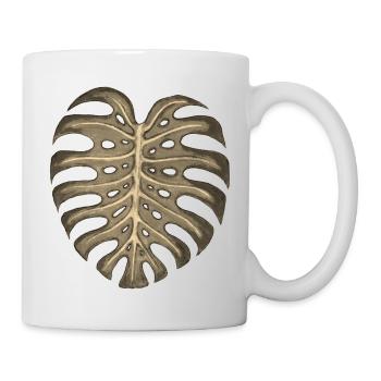 Monstera - Tasse - Weiß - Rechts