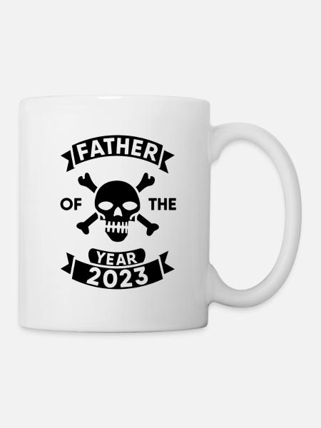 Father of the Year 2023: Skull Design - Mug - white