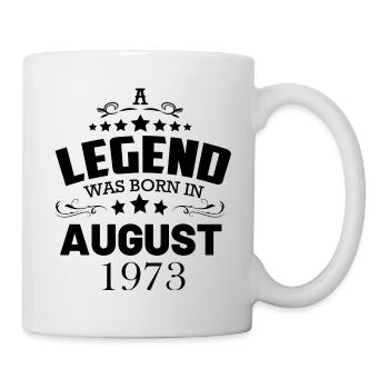 Une légende est née en août 1973 - Mug blanc - blanc - Droite