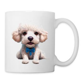 Hundeliebe Pudel Hundehalter Pudelwelpe Hundewelpe - Tasse - Weiß - Rechts