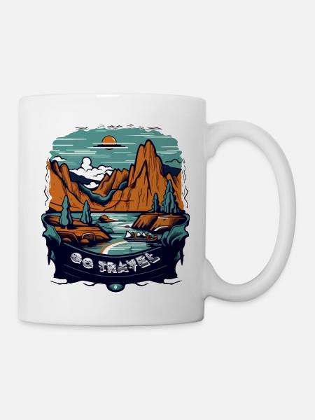Go travel - Mug blanc - blanc