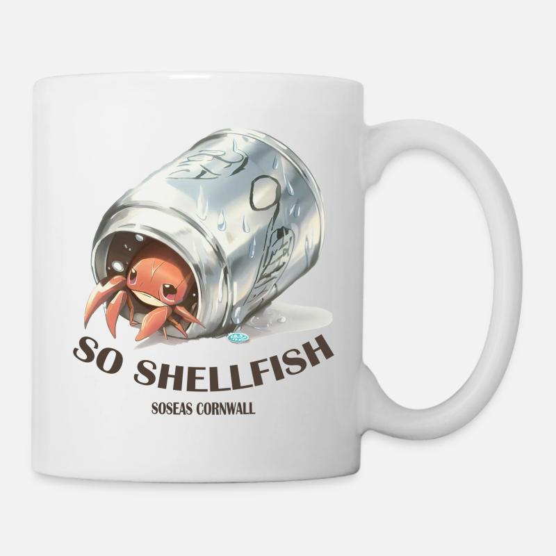 SOSEAS So Shellfish Hermit Crab - Mug - white
