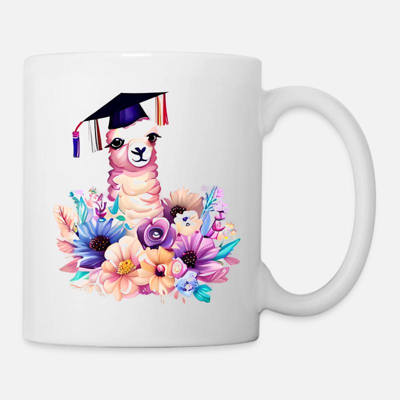 Certificat de fin d’études en alpaga - Mug blanc - blanc