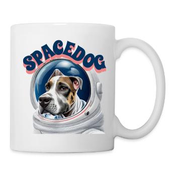 Great dane space dog - Mug - white - Right