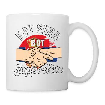 Pas serbe mais un voyageur de pays solidaire Serbie - Mug blanc - blanc - Droite
