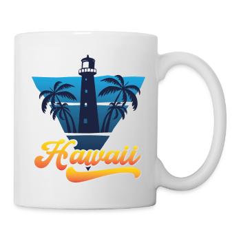 Hawaii Lighthouse Beach Design - Mug - white - Right