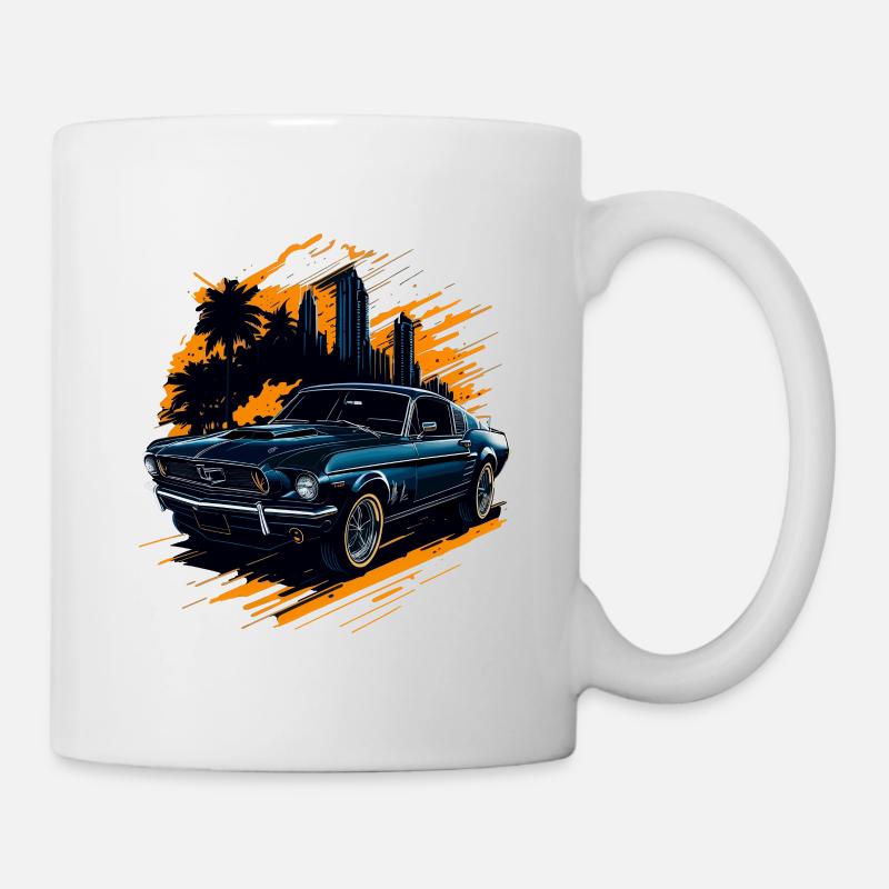 Klassischer Sportwagen - Tasse - Weiß
