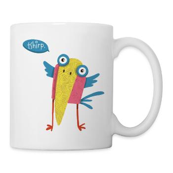 Vogel - Tasse - Weiß - Rechts