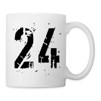 24 Nummer - Tasse - Weiß - Rechts
