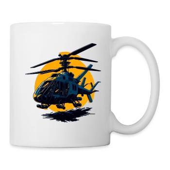 Illustration d’hélicoptère - Mug blanc - blanc - Droite