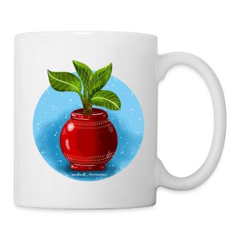 Banane - Mug blanc - blanc - Droite