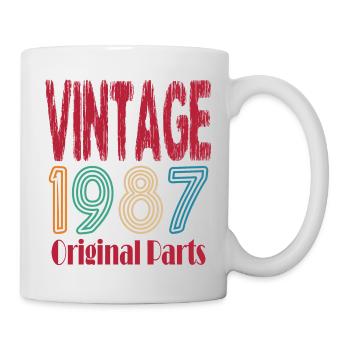 Vintage 1987 birthday gift - Mug - white - Right
