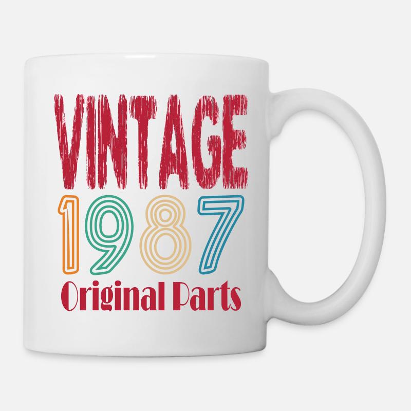 Vintage 1987 birthday gift - Mug - white