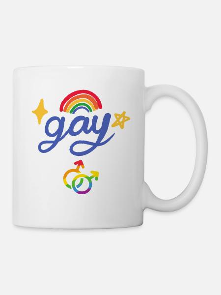 Gay rainbow - Mug - white