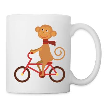 Fahrrad - Tasse - Weiß - Rechts
