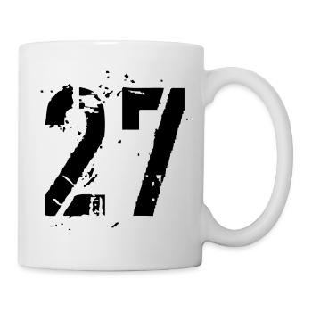 27 Nummer 27 - Tasse - Weiß - Rechts
