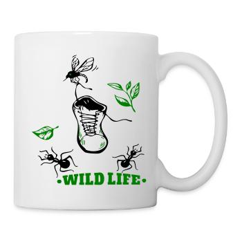 Vie sauvage, Randonnée pédestre - Mug blanc - blanc - Droite