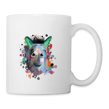 Donkey, Graffiti, Painting, Colorful - Mug - white - Right