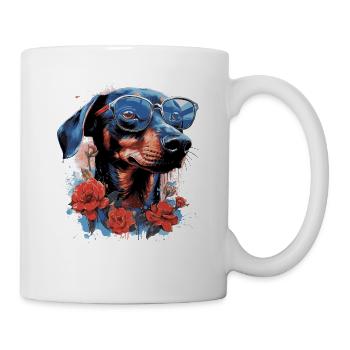 Rose dachshund - Mug - white - Right