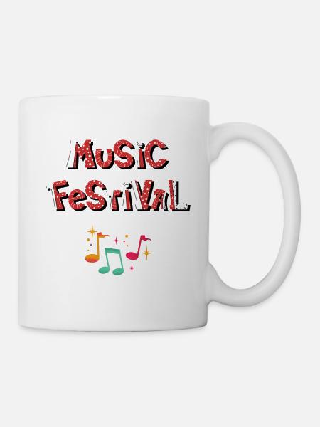 Harlequin Festival Music - Mug - white