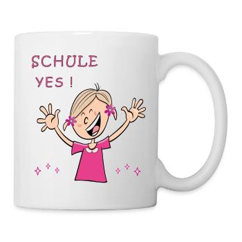 Schulkind Yes Comic - Tasse - Weiß - Rechts
