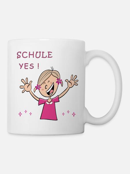 Schulkind Yes Comic - Tasse - Weiß