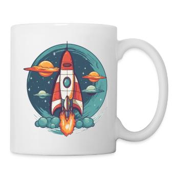 Whimsy Rocket: Galactic Adventure! - Mug - white - Right