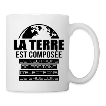 LA TERRE - Mug blanc - blanc - Droite