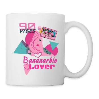 Rétro, années 90, 90, amoureux, Baaarbie - Mug blanc - blanc - Droite