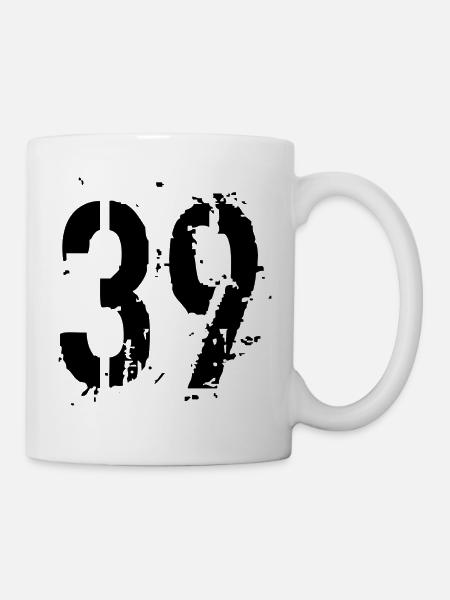 39 Nombre 39 - Mug blanc - blanc