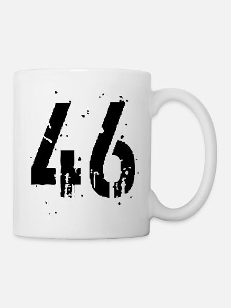 46 Nummer 46 - Tasse - Weiß