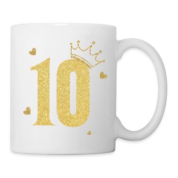 10th Anniversary Golden Crown - Mug - white - Right
