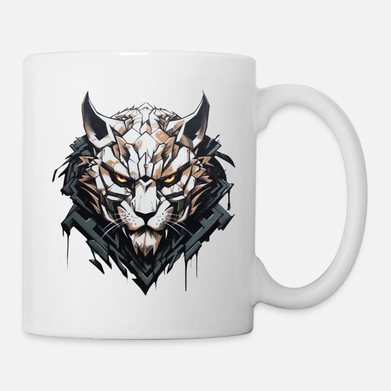 Geist des Waldes - Graffiti Stil - Tasse - Weiß