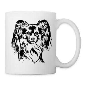 Papillon Portrait Dogs Dog Wilsigns - Mug - white - Right