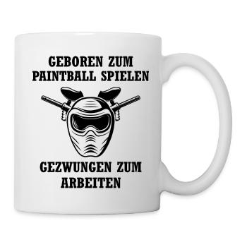Paintball Airsoft - Tasse - Weiß - Rechts