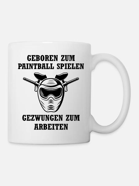 Paintball Airsoft - Tasse - Weiß