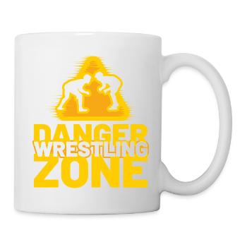 Danger Wrestling Zone - Tasse - Weiß - Rechts