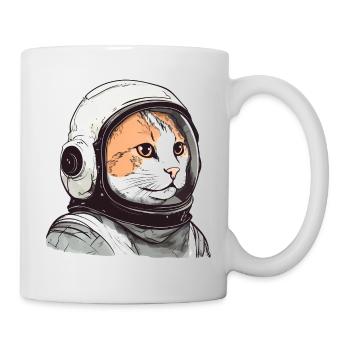 Funny Cat Astronaut - Mug - white - Right