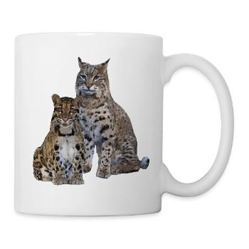 Clouded leopard and lynx - Mug - white - Right