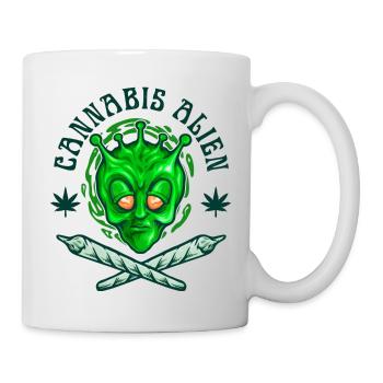 Cannabis Alien - Mug - white - Right
