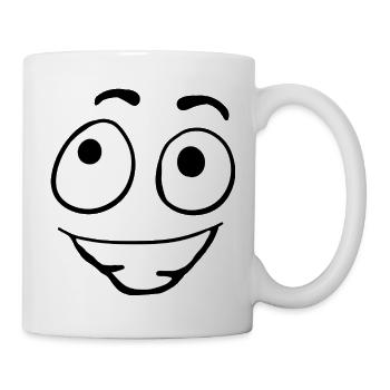 Sourire - Mug blanc - blanc - Droite