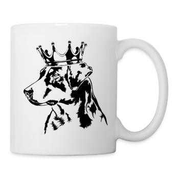 Appenzeller Sennenhund Krone Hunde Hund Wilsigns - Tasse - Weiß - Rechts